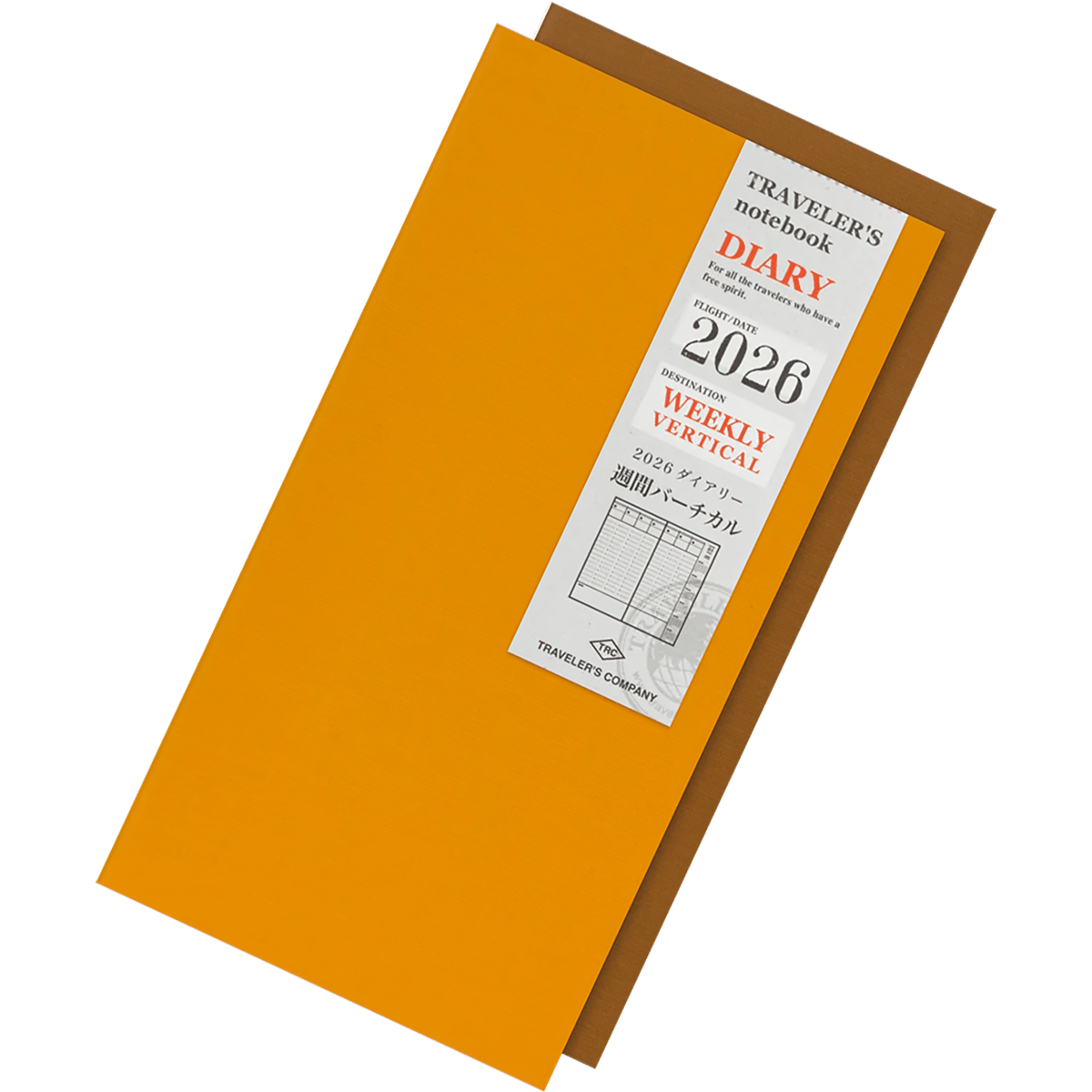 Traveler's Notebook - 2026 Weekly Vertical (Regular Size) - Pen Boutique Ltd