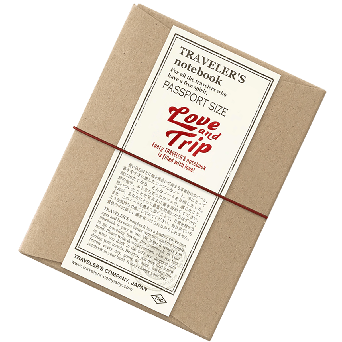 Traveler's Notebook - Love and Trip (Passport Size) 2025 Edition - Pen Boutique Ltd