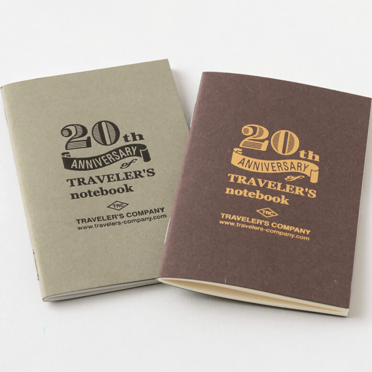 Traveler's Notebook Set - 20th Anniversary - Brown - Card Size - Pen Boutique Ltd