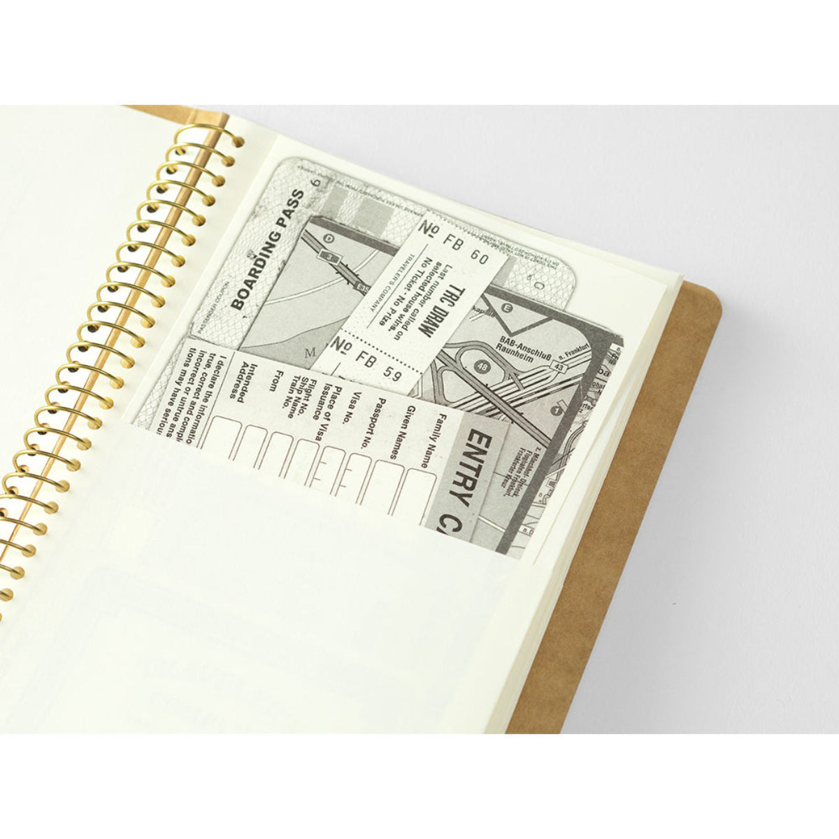 Traveler's Spiral Ring Notebook - A5 Paper Pocket - Slim-Pen Boutique Ltd