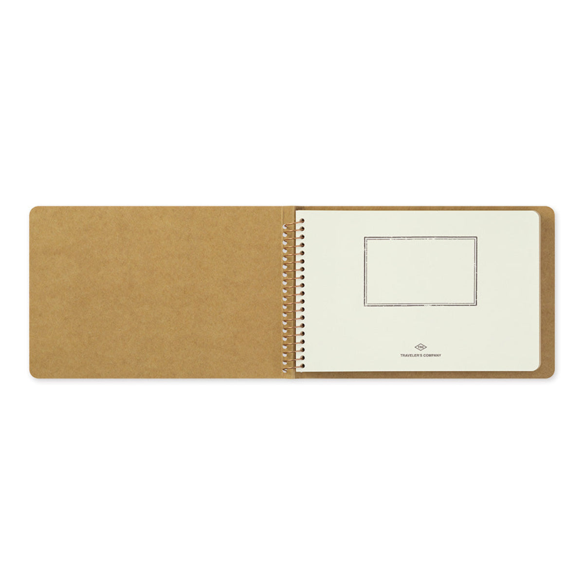 Traveler's Spiral Ring Notebook - B6 - Blank DW Kraft Paper-Pen Boutique Ltd