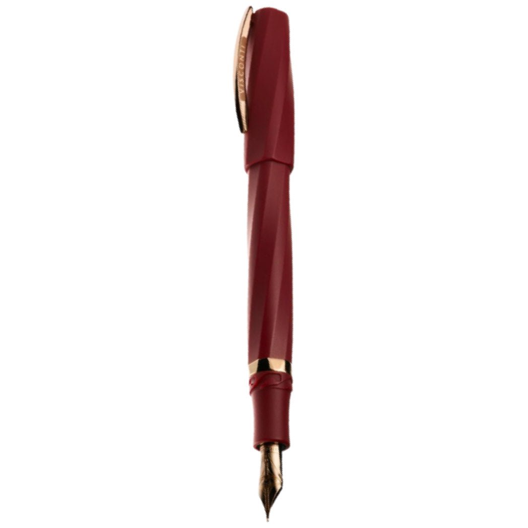 Visconti Divina Fountain Pen - Matte Bordeaux - 14k (Oversize) - Pen Boutique Ltd