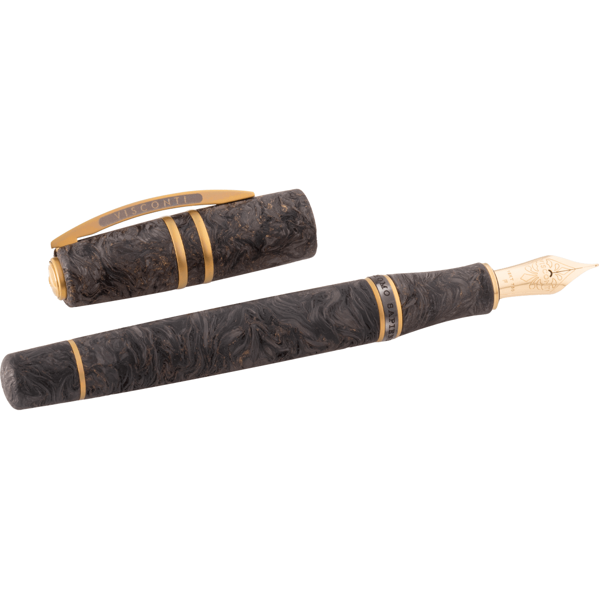 Visconti Homo Sapiens Fountain Pen - Carbon Moiré - 18k Nib (Limited Edition) - Pen Boutique Ltd