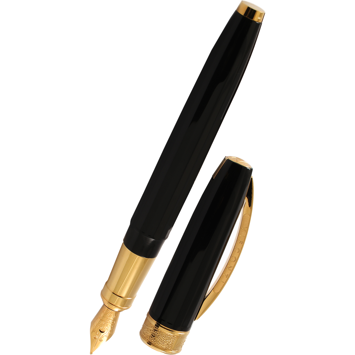Visconti Michelangelo Fountain Pen - Black (Special Edition)-Pen Boutique Ltd