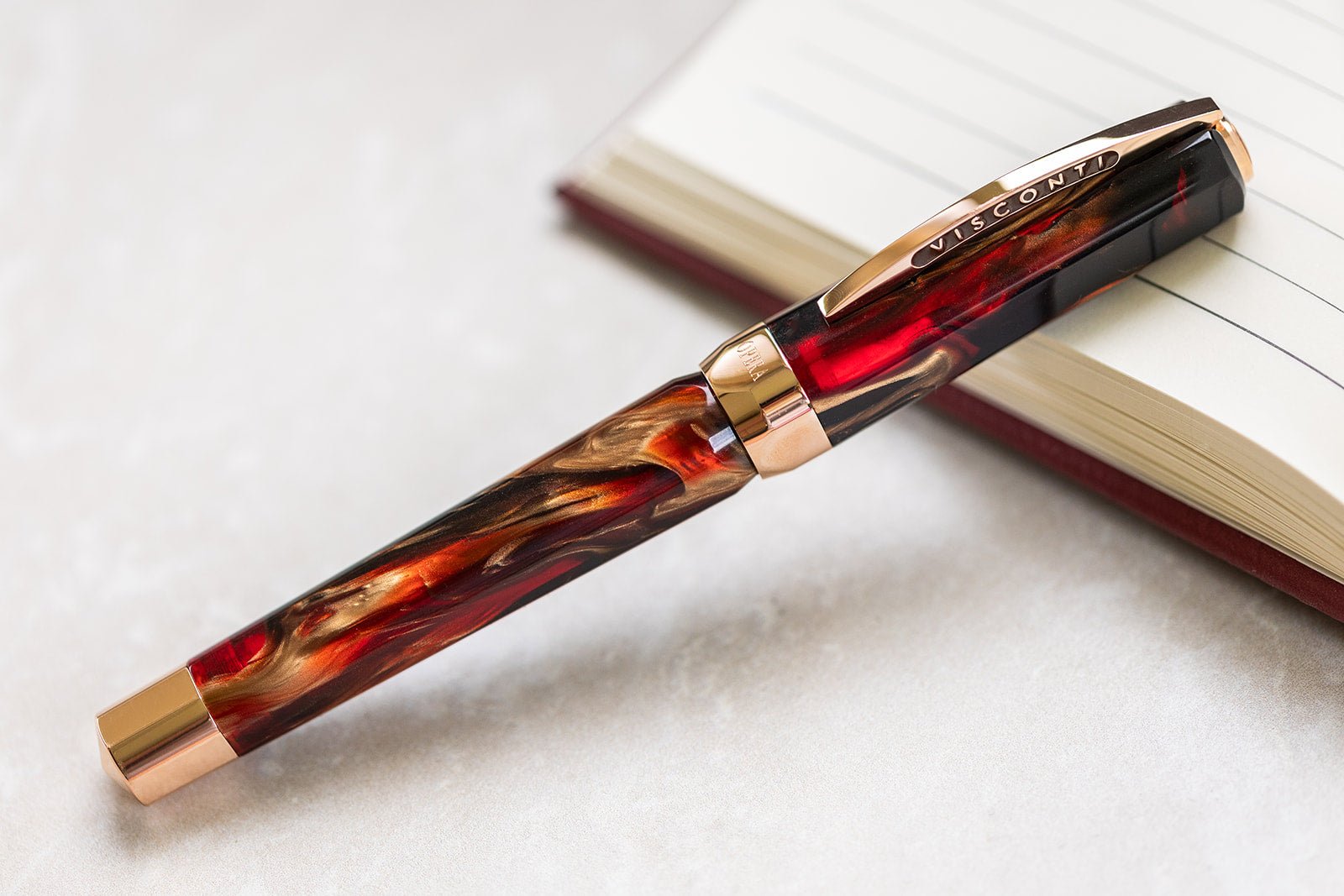 Visconti Opera Master Essence Fountain Pen - Firestorm (Limited Edition) - Pen Boutique Ltd