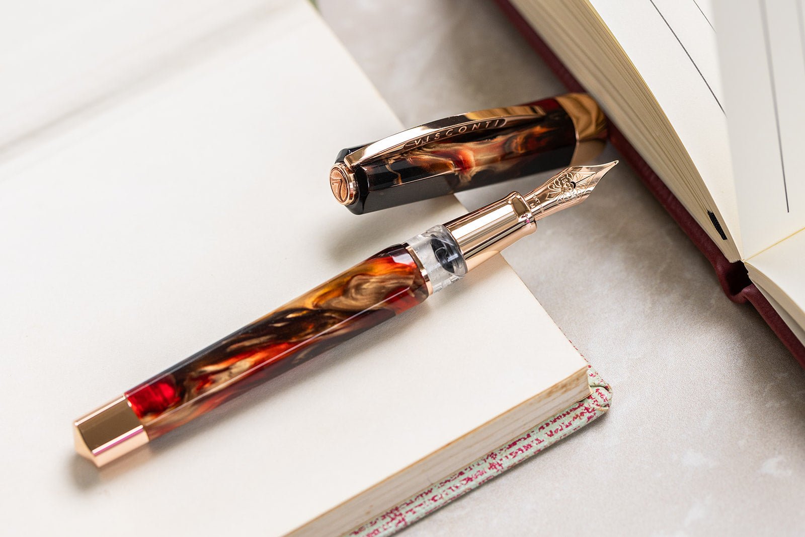 Visconti Opera Master Essence Fountain Pen - Firestorm (Limited Edition) - Pen Boutique Ltd
