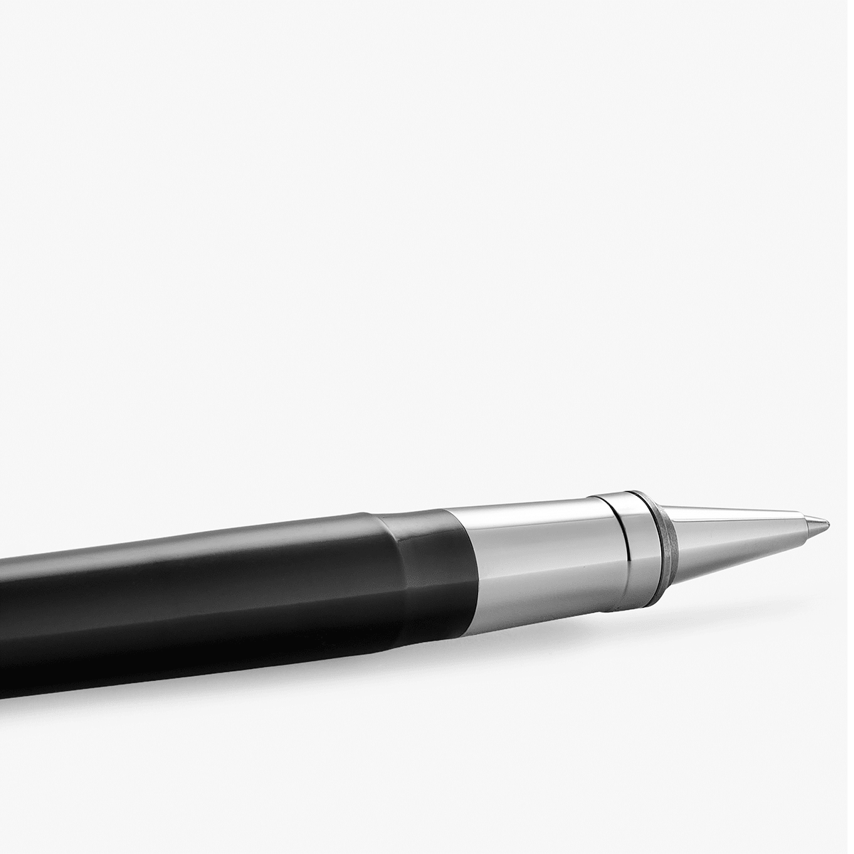 Visconti Alfred Hitchcock Rollerball Pen - Black - Palladium Trim - Pen Boutique Ltd