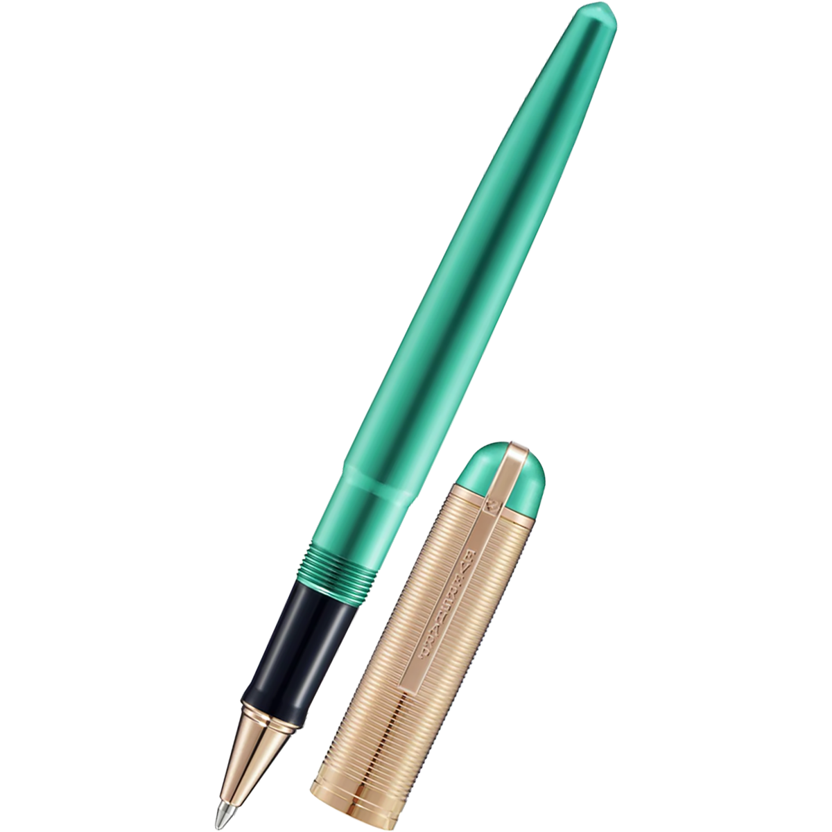 Wahl-Eversharp Skyline Rollerball Pen - Emerald - Rose Gold Trim - Pen Boutique Ltd
