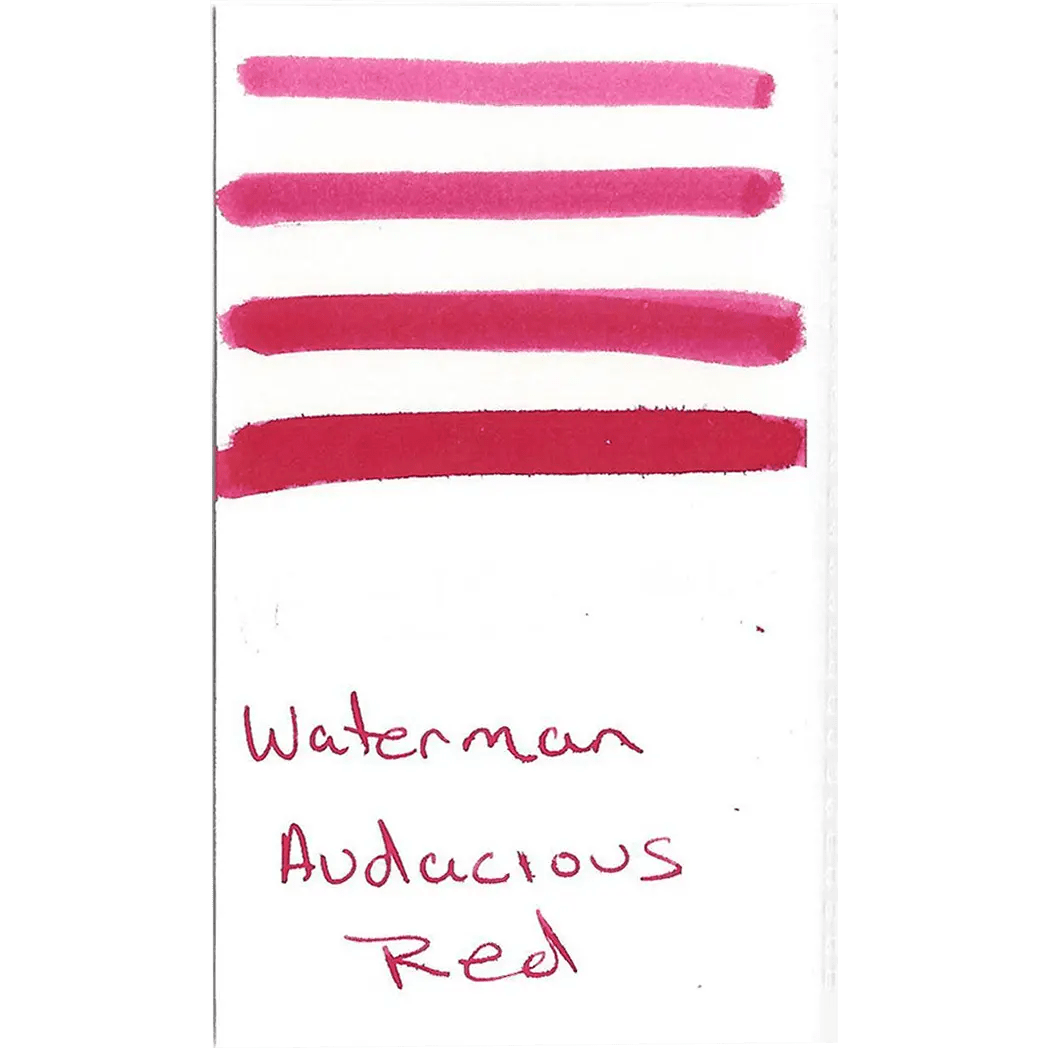 Waterman Bottled Ink - Audacious Red - 50ml - Pen Boutique Ltd