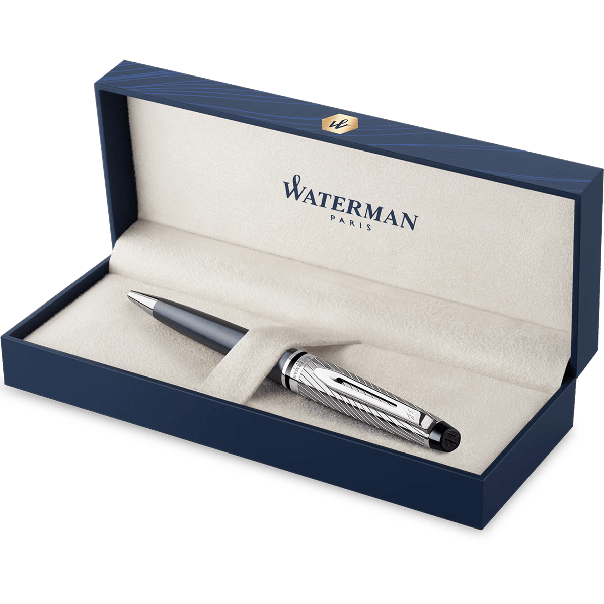 Waterman Expert Ballpoint Pen - Metallic Stone Grey (Deluxe) - Pen Boutique Ltd