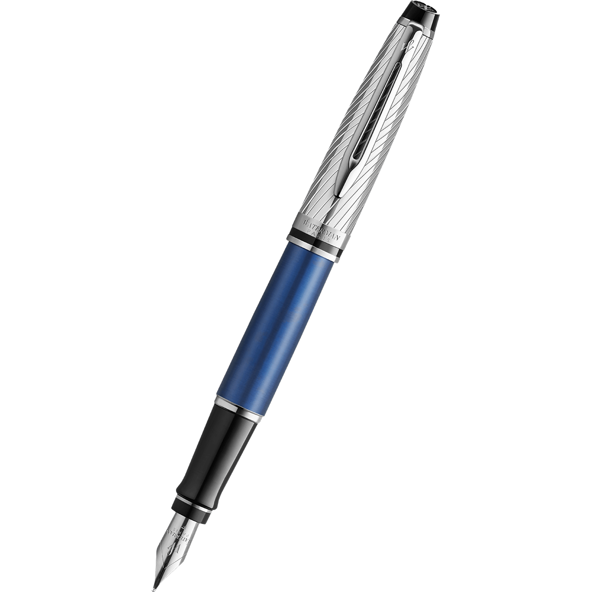 Waterman Expert Fountain Pen - Metallic Blue (Deluxe) - Pen Boutique Ltd