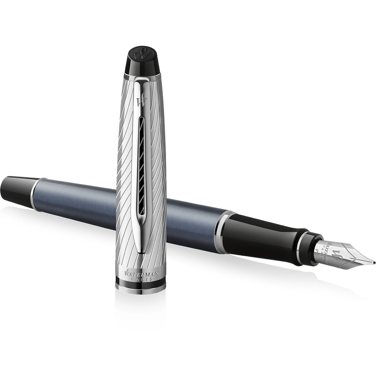Waterman Expert Fountain Pen - Metallic Stone Grey (Deluxe) - Pen Boutique Ltd