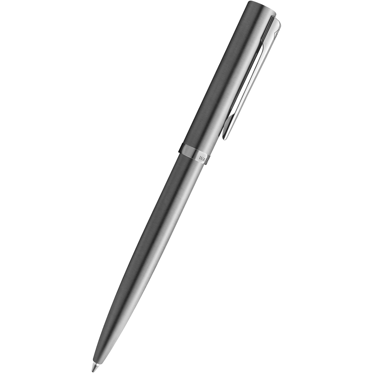 Waterman Impression Ballpoint Pen - Stainless Steel - Chrome Trim - Pen Boutique Ltd