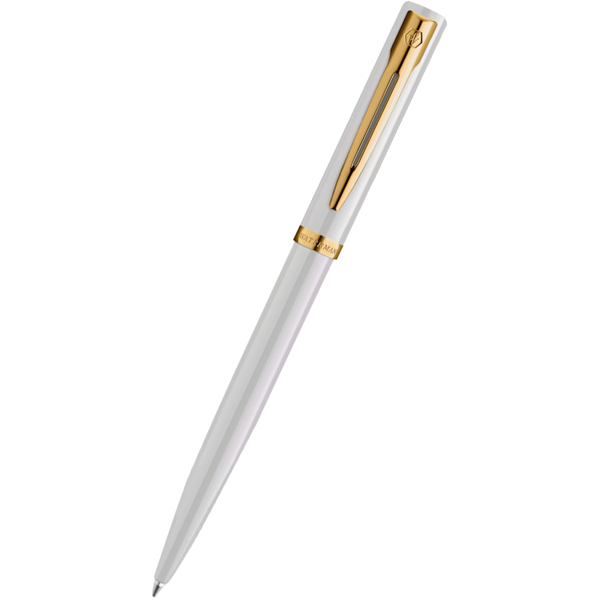 Waterman Impression Ballpoint Pen - White GT - Pen Boutique Ltd