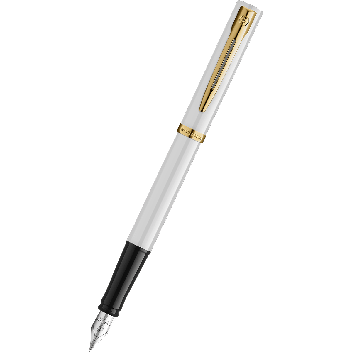 Waterman Impression Fountain Pen - White GT - Pen Boutique Ltd