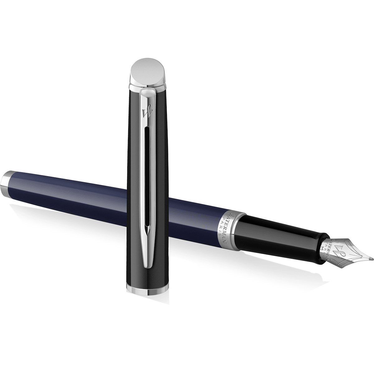 Waterman Hemisphere Fountain Pen - Colour Blocking Black & Blue - Pen Boutique Ltd