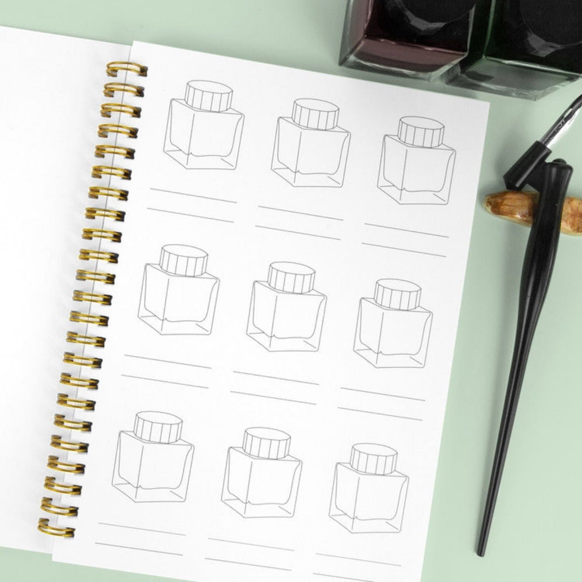 Wearingeul Ink Color Swatch Notebook A5 - Pen Boutique Ltd