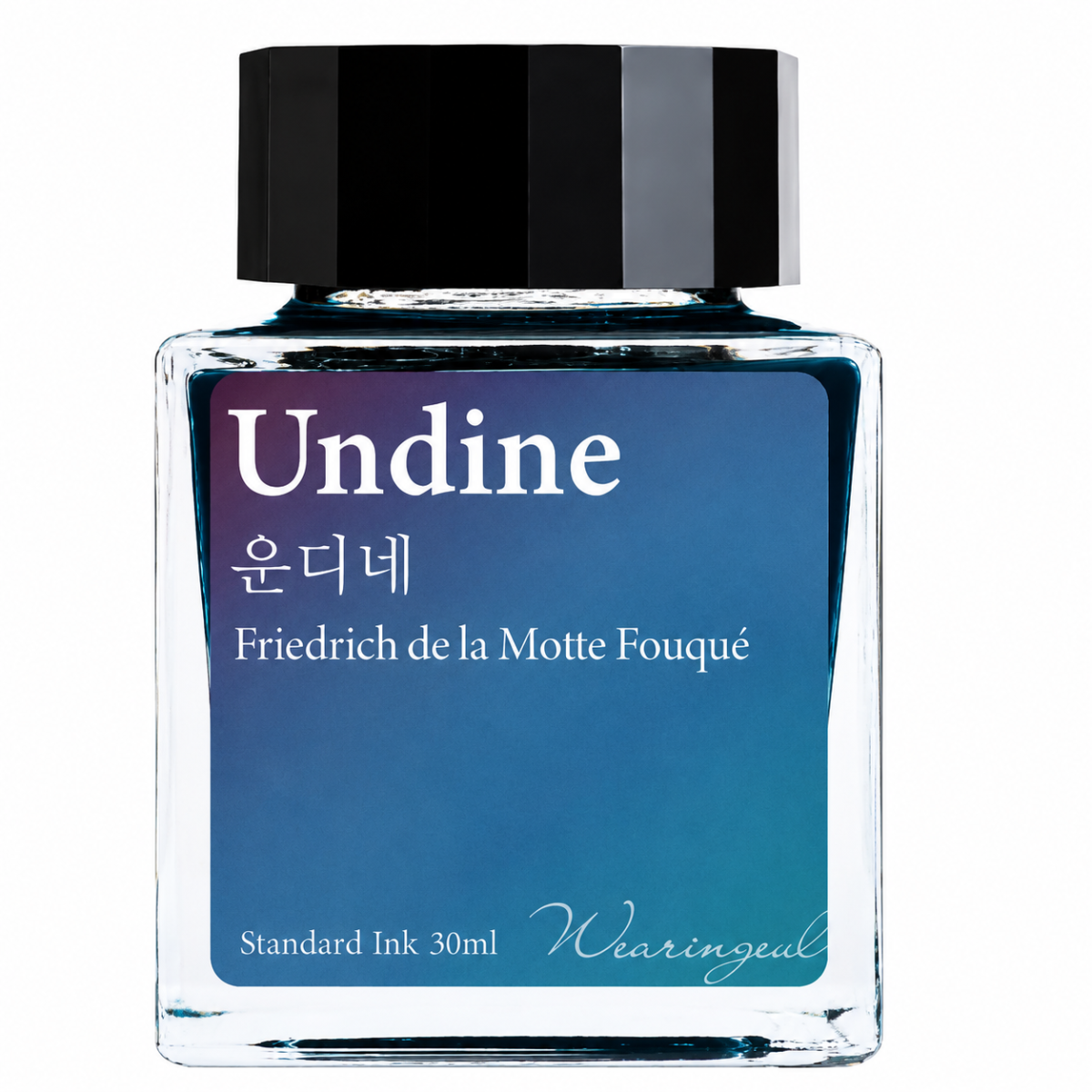 Wearingeul Undine Ink Bottle – Deep Teal & Violet Shading Edition-Pen Boutique Ltd