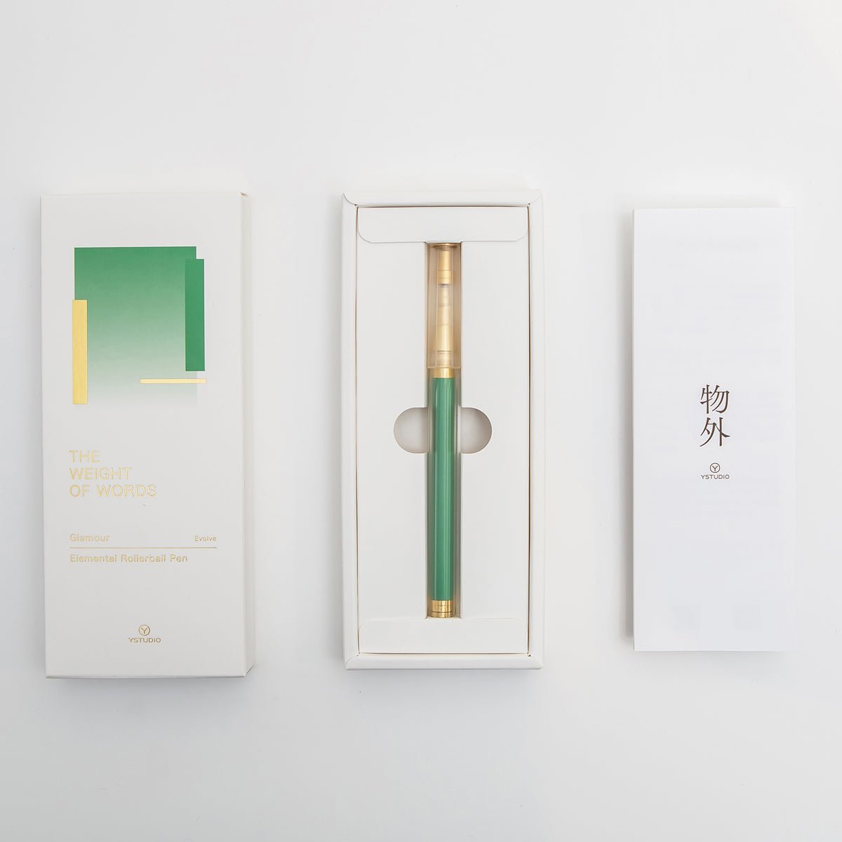 YStudio Glamour Evolve Rollerball Pen - Elemental Clear Green - Pen Boutique Ltd
