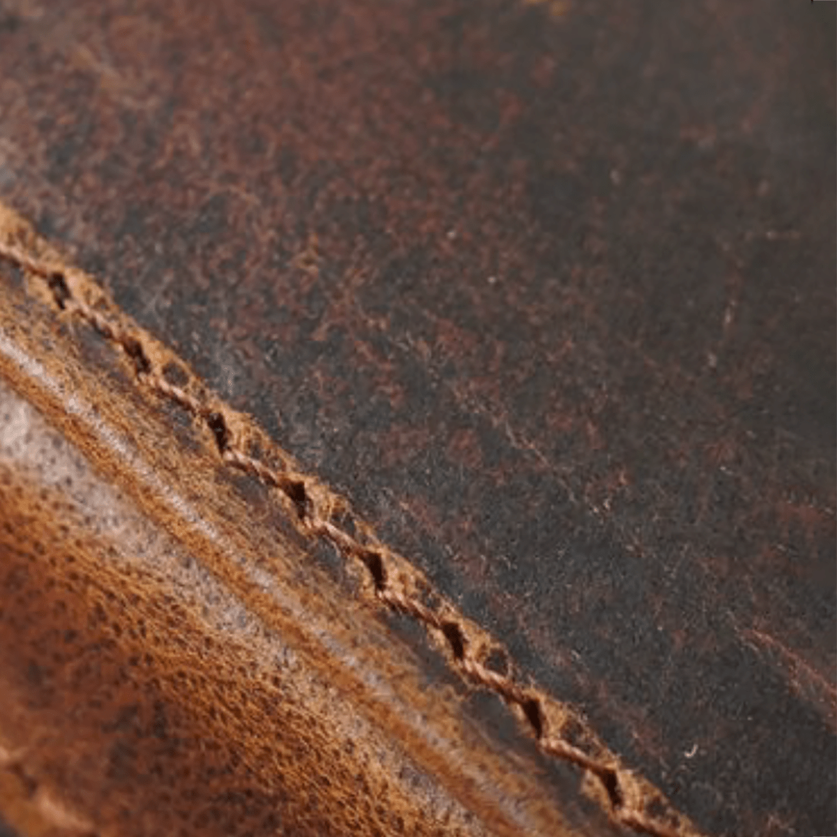 Yak Leather x Pen Boutique Zipped Folio - Crazy Horse Tan - A5 - Pen Boutique Ltd