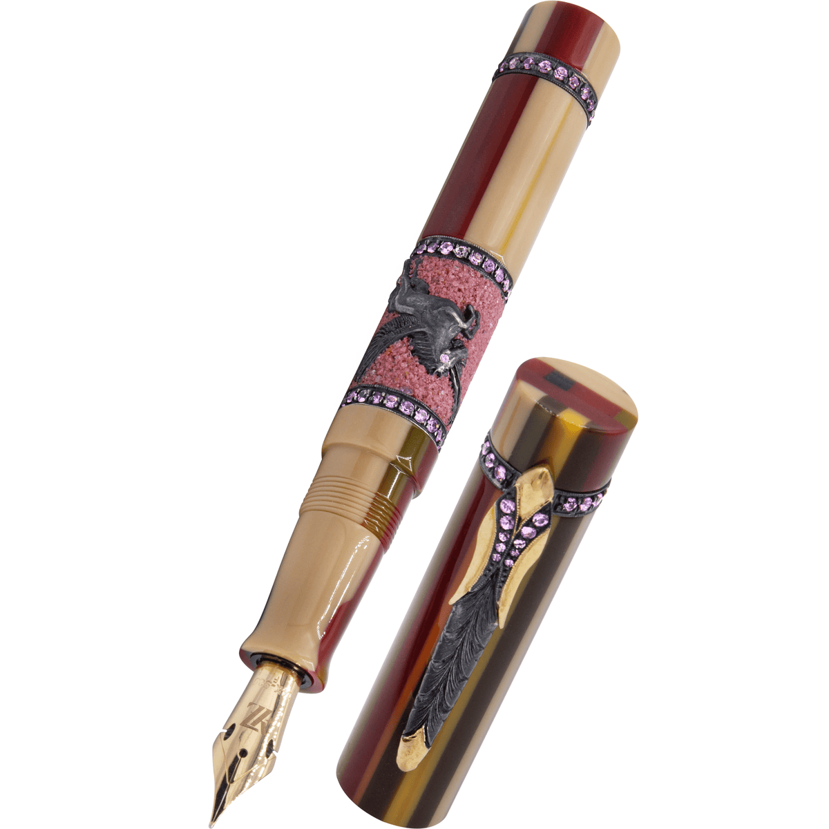 Zeki Karaca Jewellery Harman Fountain Pen - Black Horse (Limited Edition) - Pen Boutique Ltd