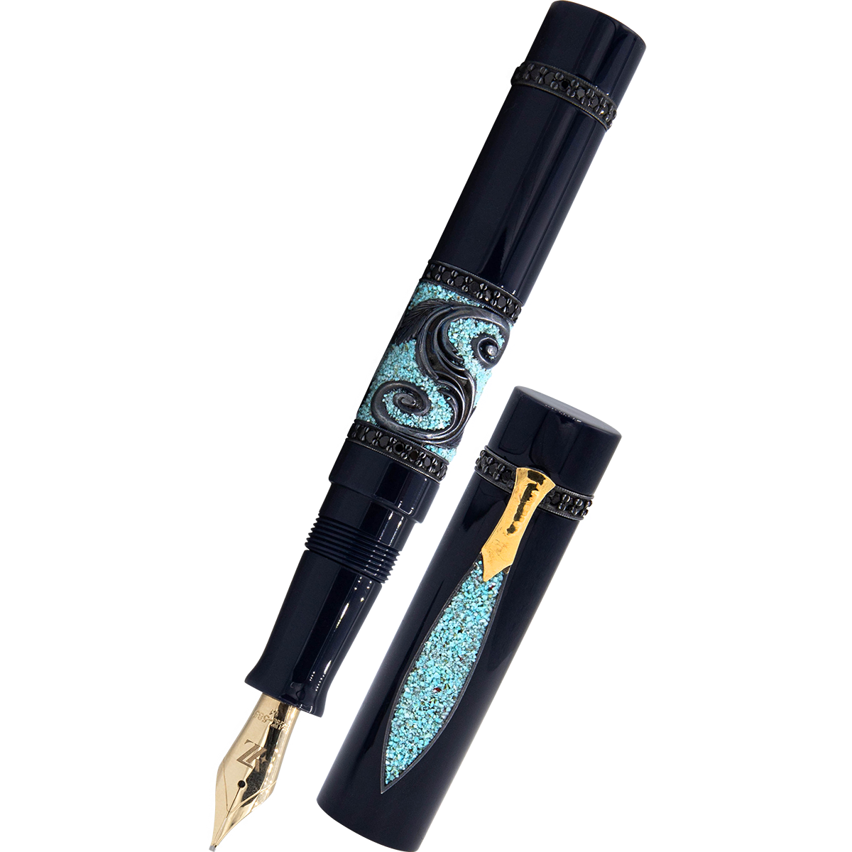 Zeki Karaca Jewellery Harman Fountain Pen - Black Spinel (Limited Edition)
