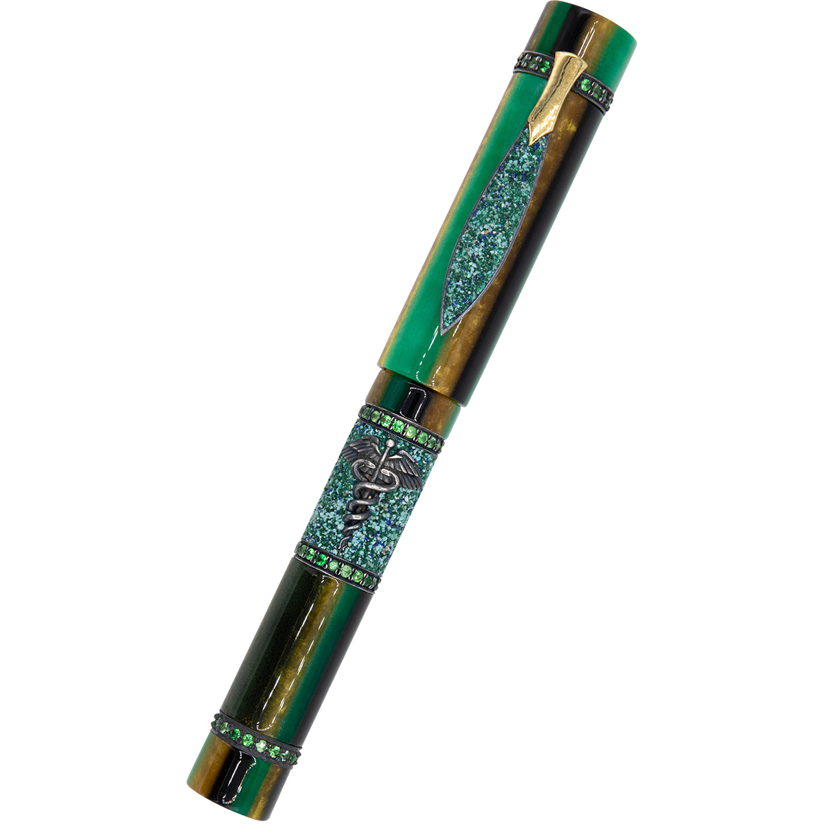 Zeki Karaca Jewellery Harman Fountain Pen - Emerald (Limited Edition)-Pen Boutique Ltd