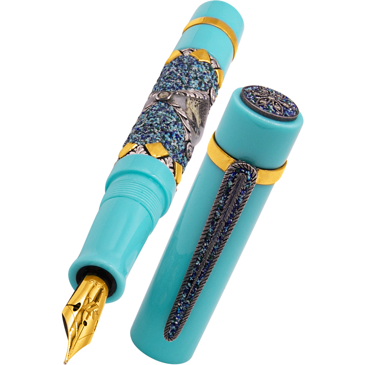 Zeki Karaca Jewellery Harman Fountain Pen - Sky Blue (Limited Edition)