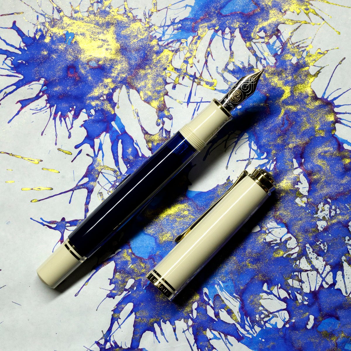Pelikan Souveran Fountain Pen - M800 Cream Blue - Pen Boutique Ltd