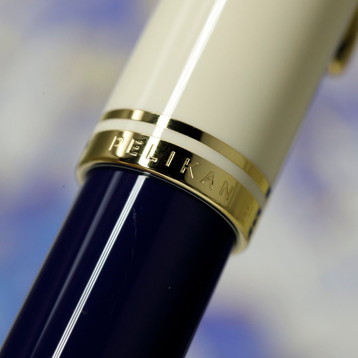 Pelikan Souveran Fountain Pen - M800 Cream Blue - Pen Boutique Ltd