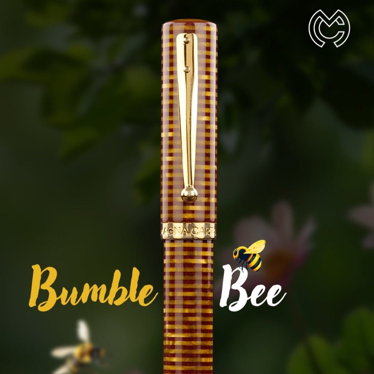 Magna Carta Mag 600 True Flex Fountain Pen - Bumblebee 14k gold nib - Pen Boutique Exclusive ( w/Free Yak Leather Pen Case) - Pen Boutique Ltd