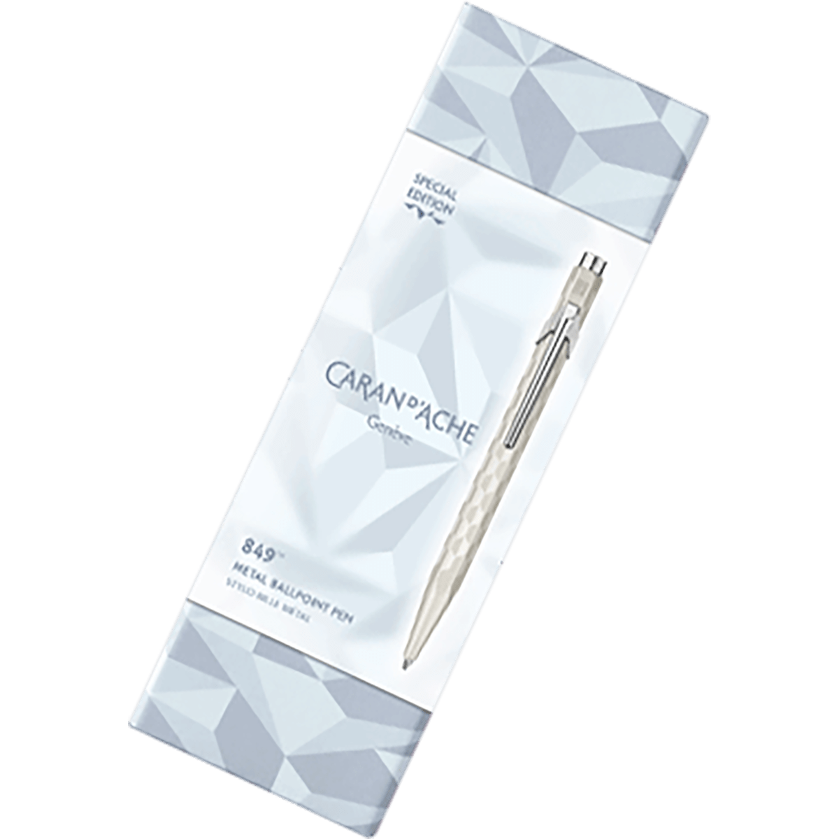 Caran d'Ache 849 Ballpoint Pen - Alpine Frost White - Pen Boutique Ltd