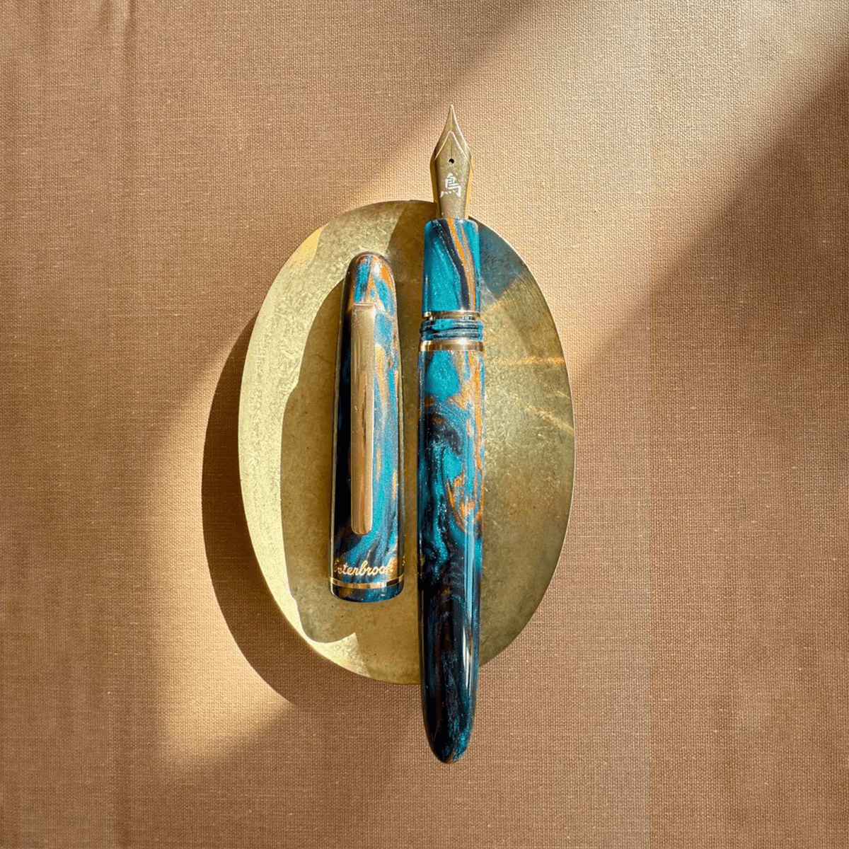 Esterbrook x BUNGUBOX Estie Fountain Pen - The Kachofugetsu Kingfisher ( Limited Production) - Pen Boutique Ltd