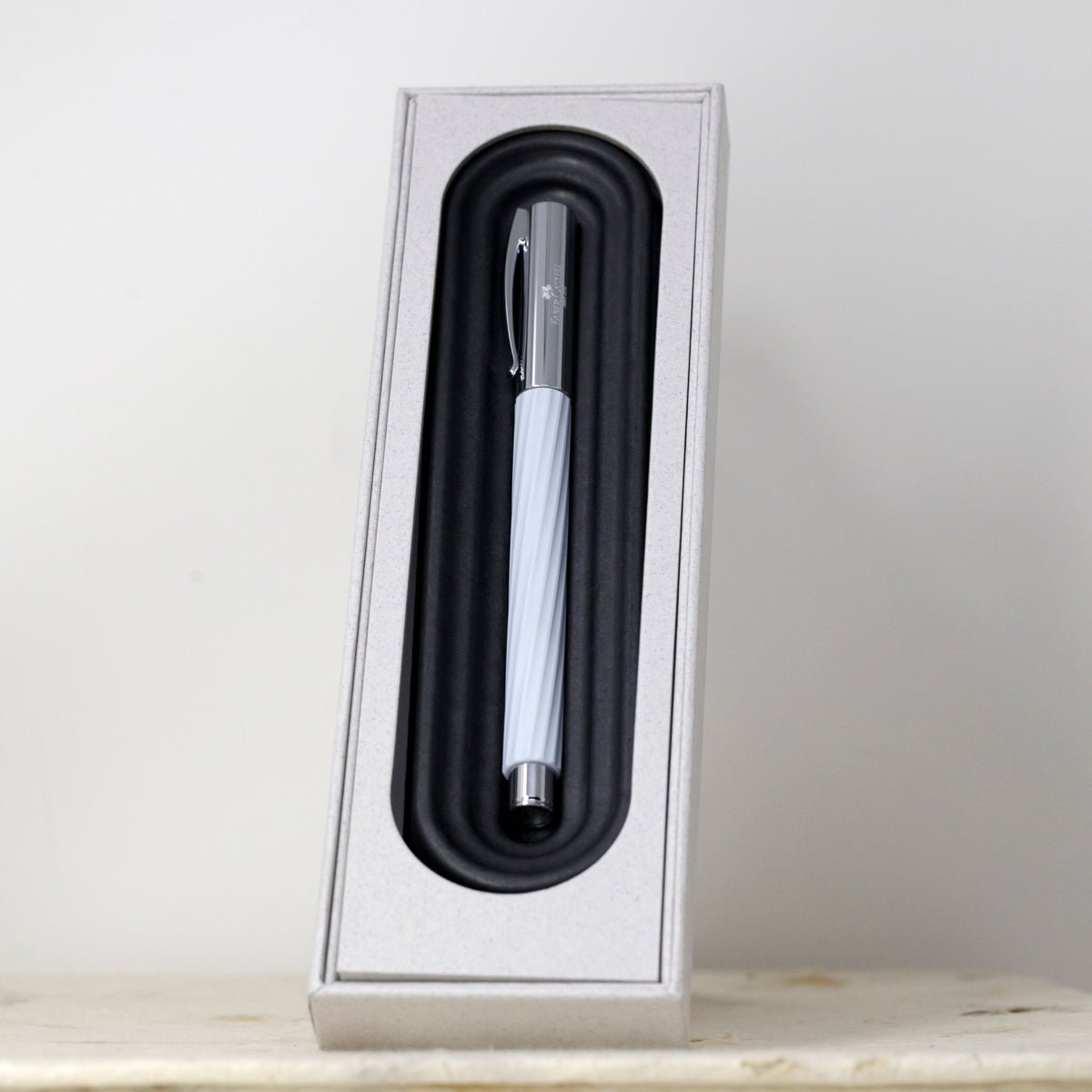 Faber - Castell Ambition Fountain Pen - Italic Blue Ice - Pen Boutique Ltd