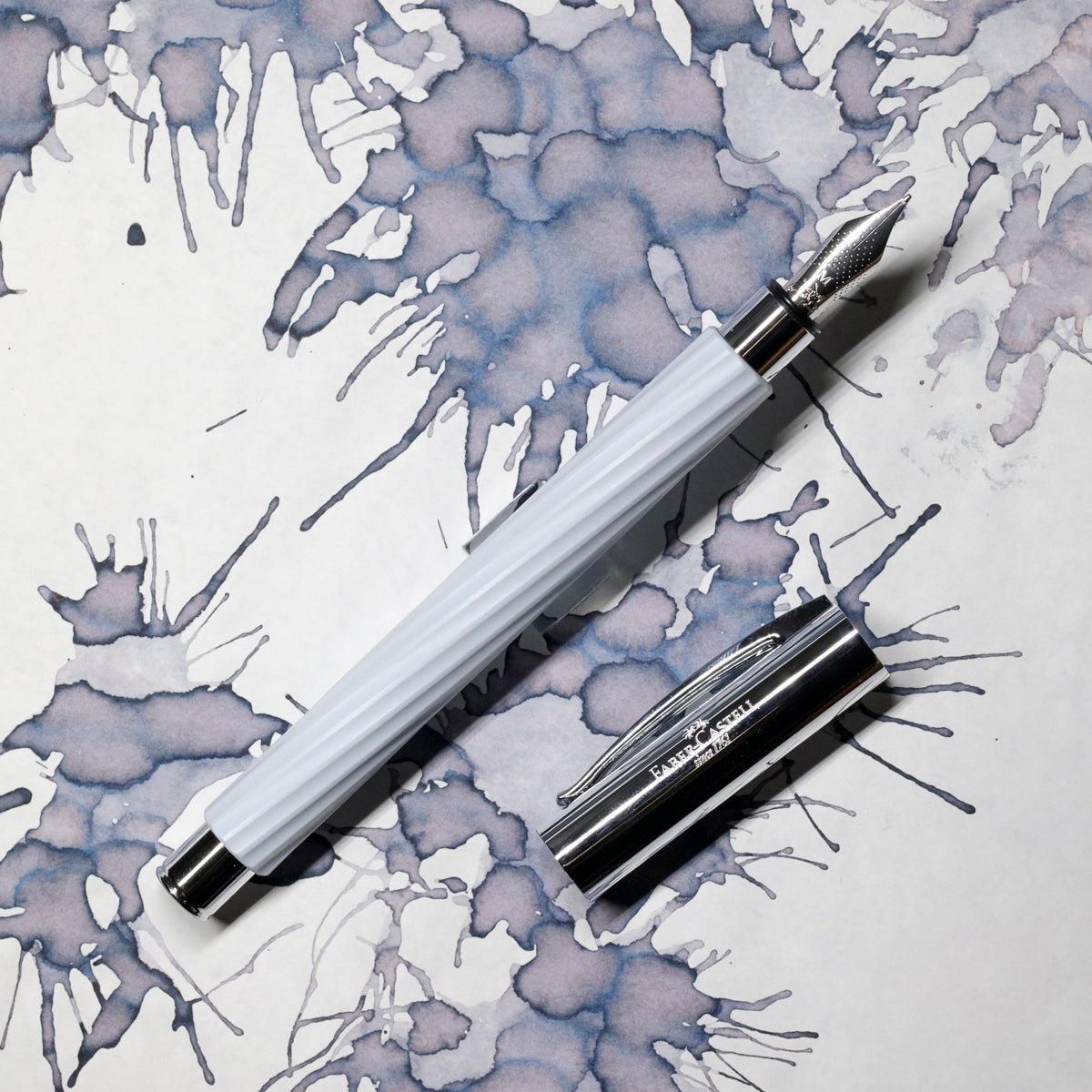 Faber - Castell Ambition Fountain Pen - Italic Blue Ice - Pen Boutique Ltd