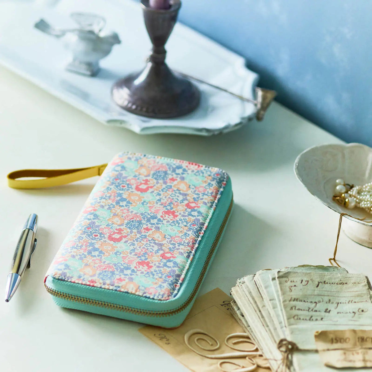 Hobonichi Cousin Japanese Book & Cover - Liberty Fabrics: Michelle - Tall and Slim