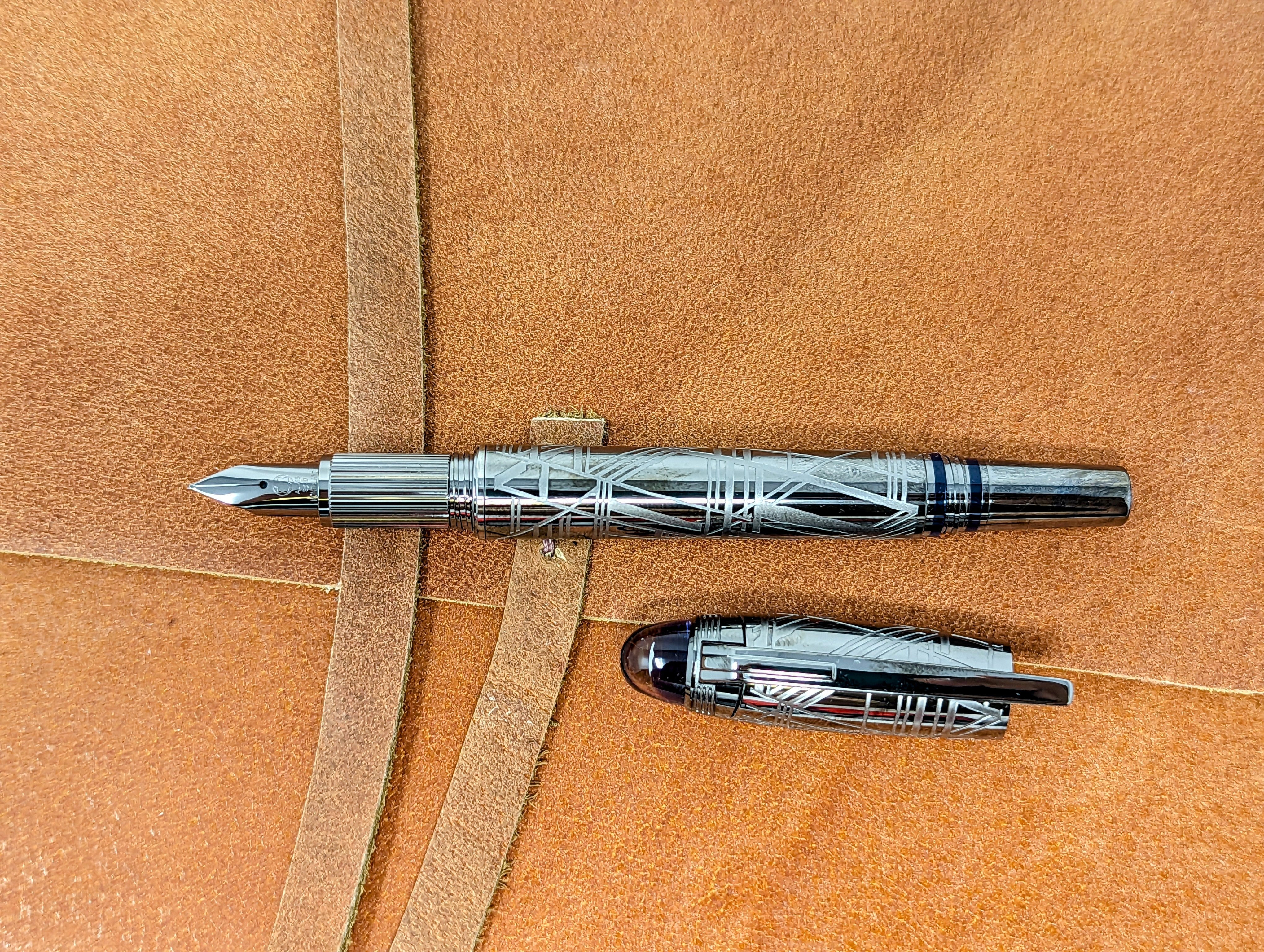 Montblanc Starwalker Fountain Pen - Space Blue Metal - Pen Boutique Ltd