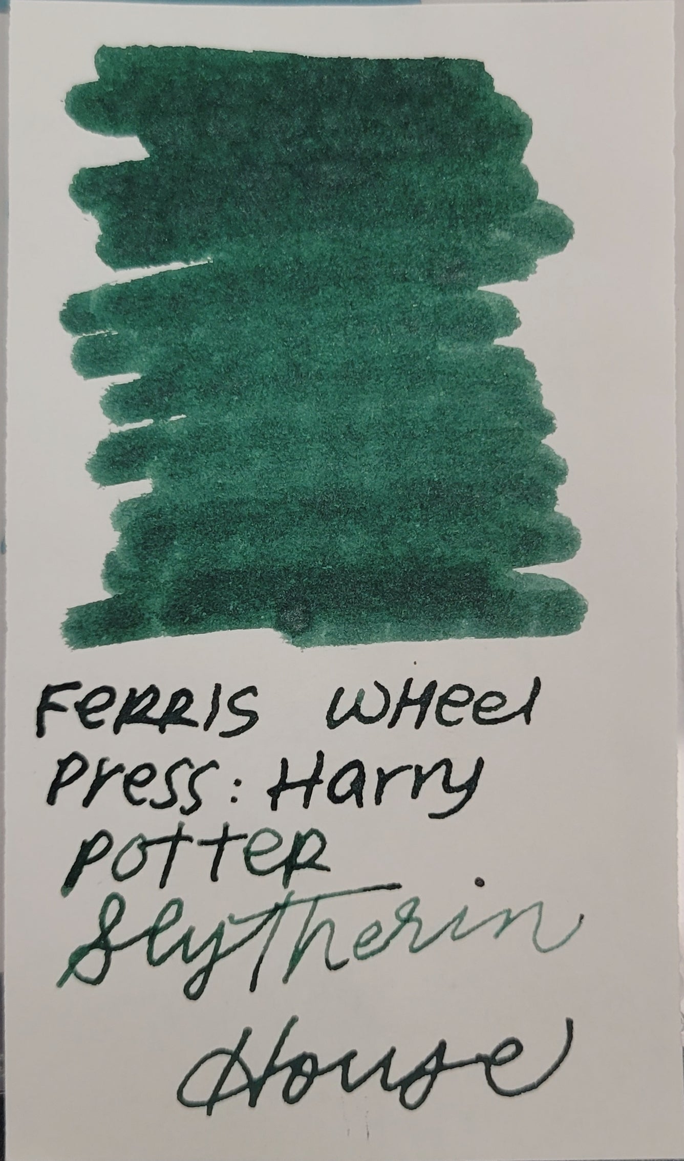 Ferris Wheel Press x WB Ink Bottle - Harry Potter Slytherin House - 2539 - 38ml - Pen Boutique Ltd