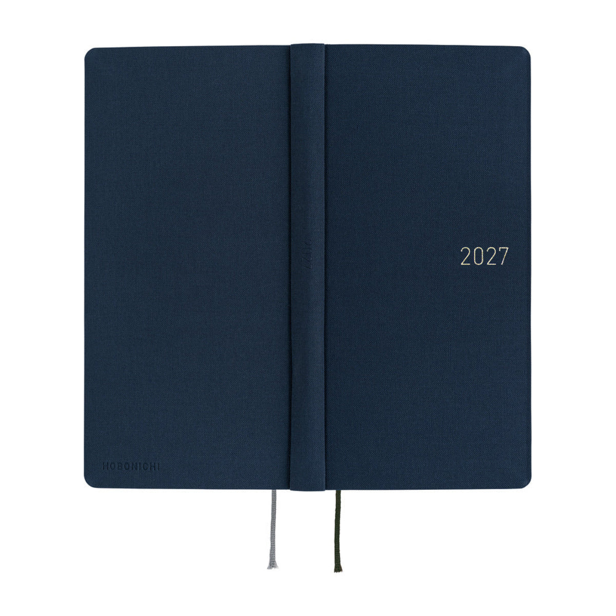 Hobonichi 2027 Mega Light Hard Cover English Book - Colors: Midnight Blue - Tall & Slim (Weeks - January Start)-Pen Boutique Ltd