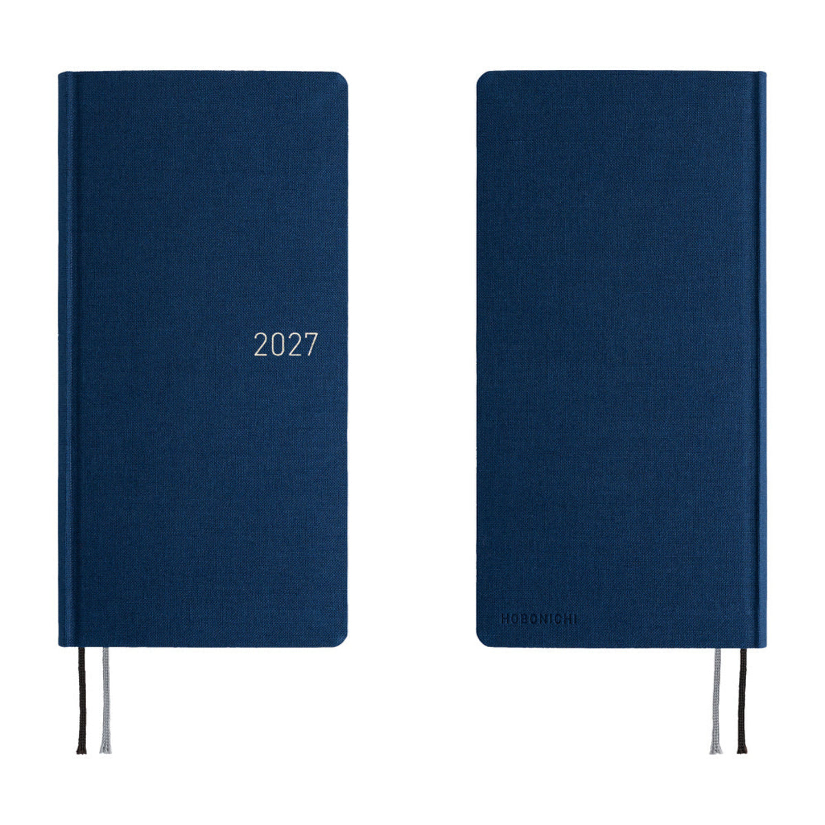 Hobonichi 2027 Mega Light Hard Cover English Book - Colors: Midnight Blue - Tall & Slim (Weeks - January Start)-Pen Boutique Ltd
