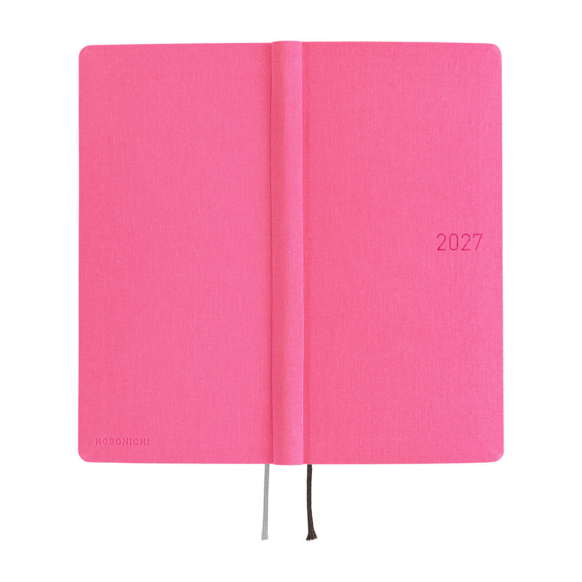 Hobonichi 2027 Mega Light Hard Cover English Book - Colors: Pink Sapphire - Tall & Slim (Weeks - January Start)-Pen Boutique Ltd