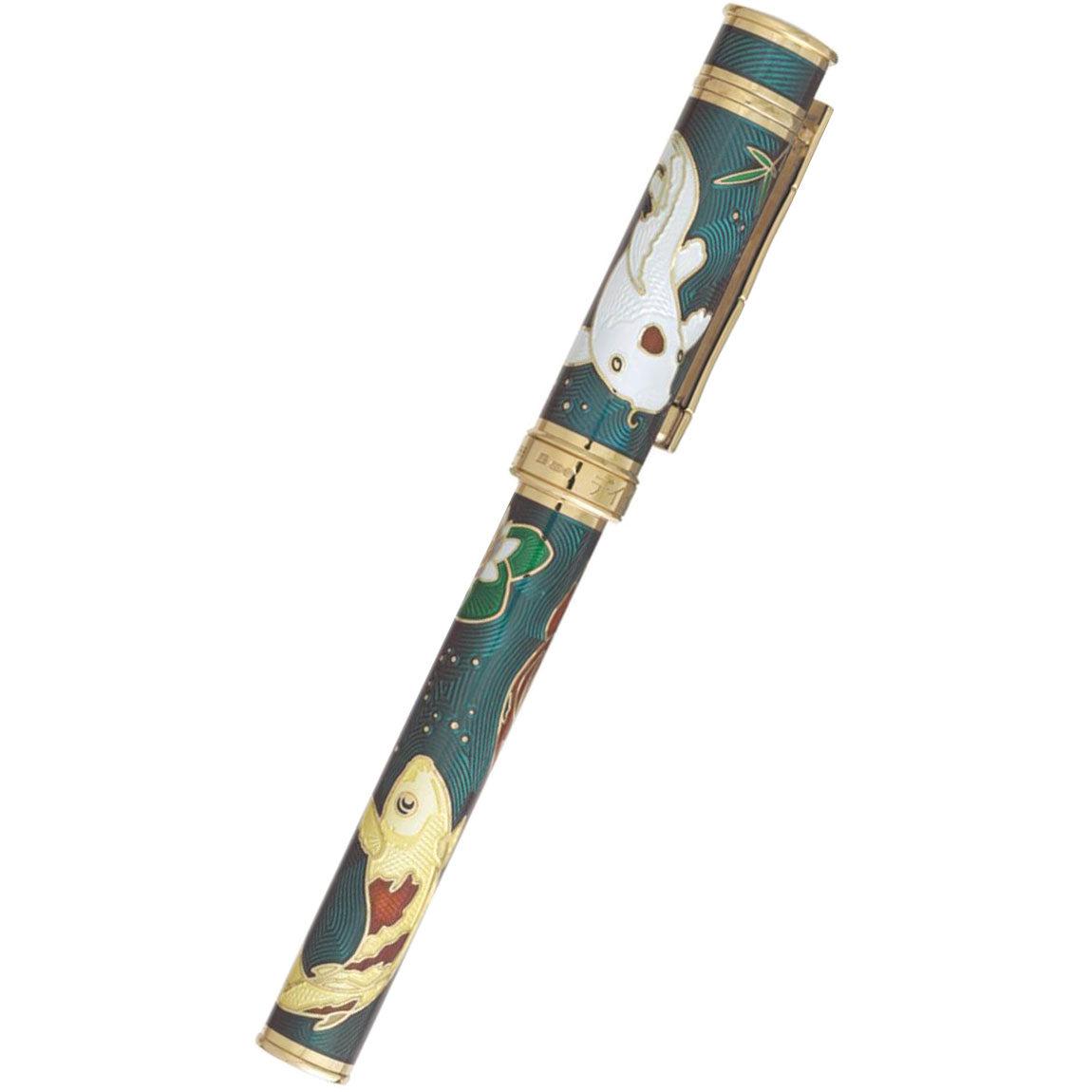 David Oscarson Koi Rollerball Pen - Teal - Pen Boutique Ltd