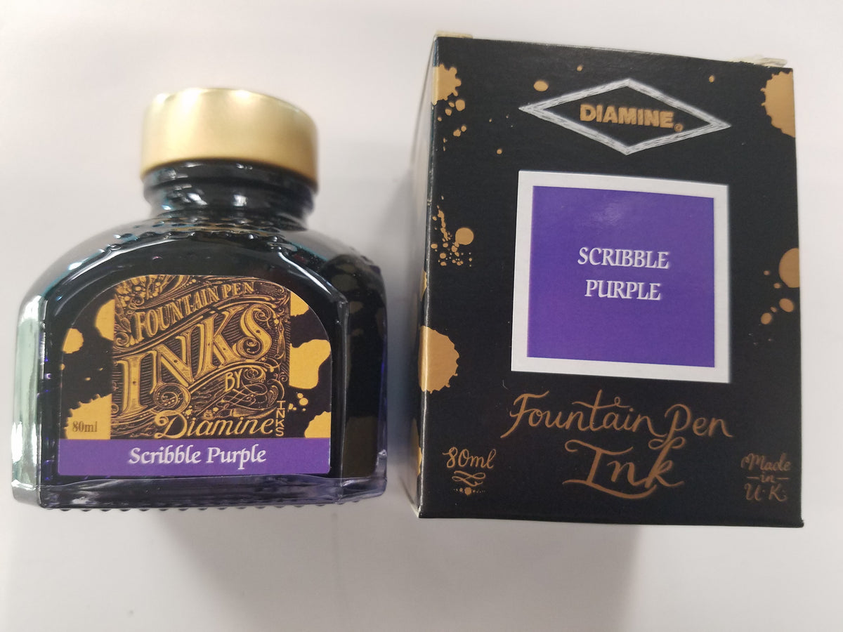Diamine Ink Bottle - Scribble Purple - 80ml - Pen Boutique Ltd