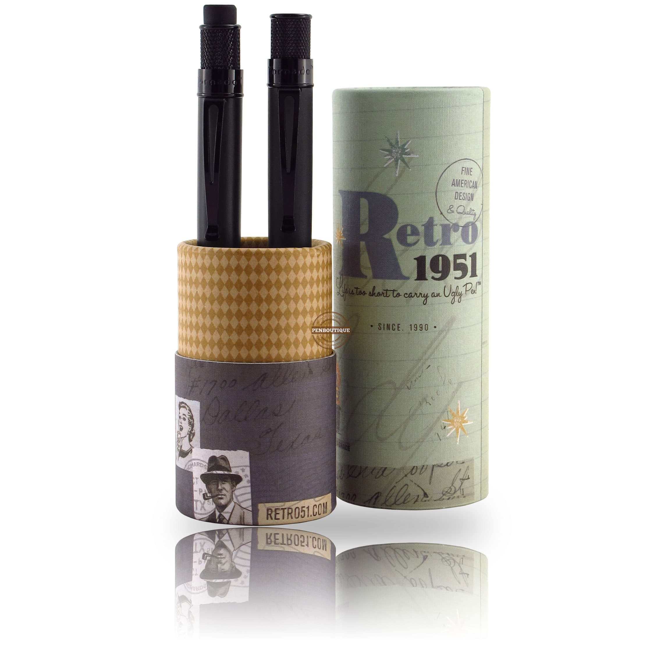 Retro 51 Tornado Stealth Pen Set-Pen Boutique Ltd