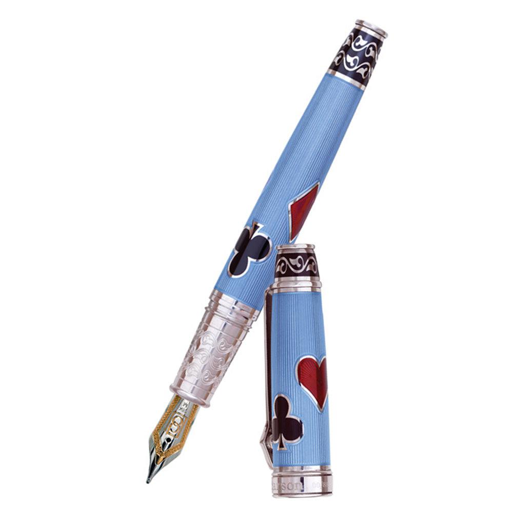 David Oscarson Les Quatre Couleurs Fountain Pen - Translucent Azure Blue - Pen Boutique Ltd