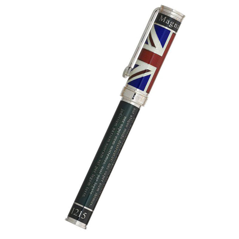 David Oscarson Magna Carta Rollerball Pen - Translucent Black - Pen Boutique Ltd