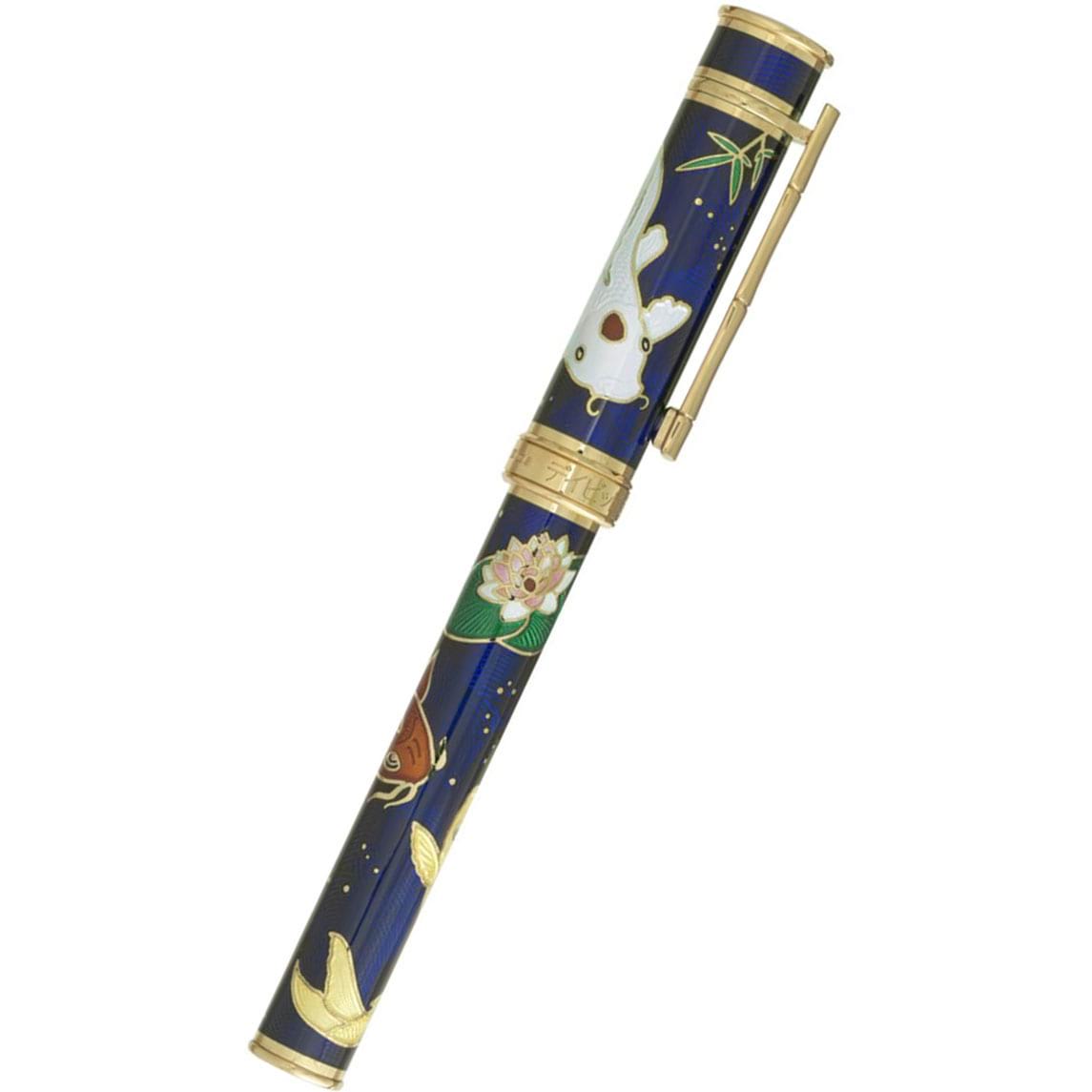 David Oscarson Koi Rollerball Pen - Sapphire Blue-Pen Boutique Ltd