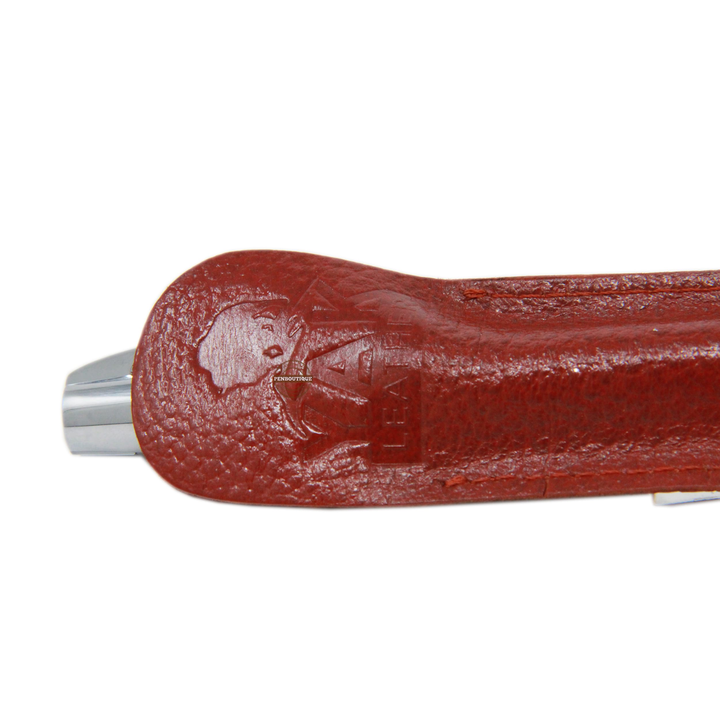 Pen Boutique Bote Leather Pen Sleeve - Leather Red-Pen Boutique Ltd