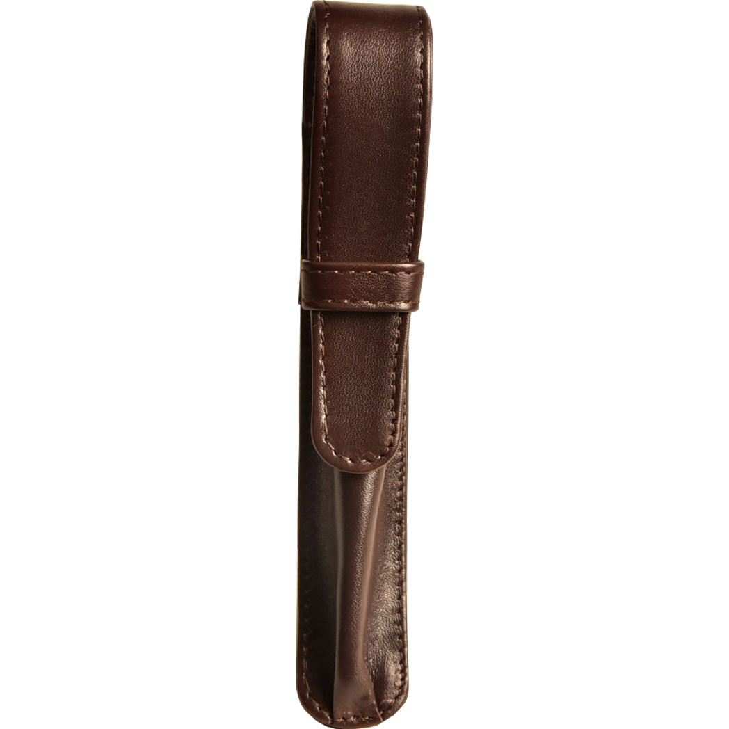 Aston Leather Brown Single Pen Holder - Pen Boutique Ltd
