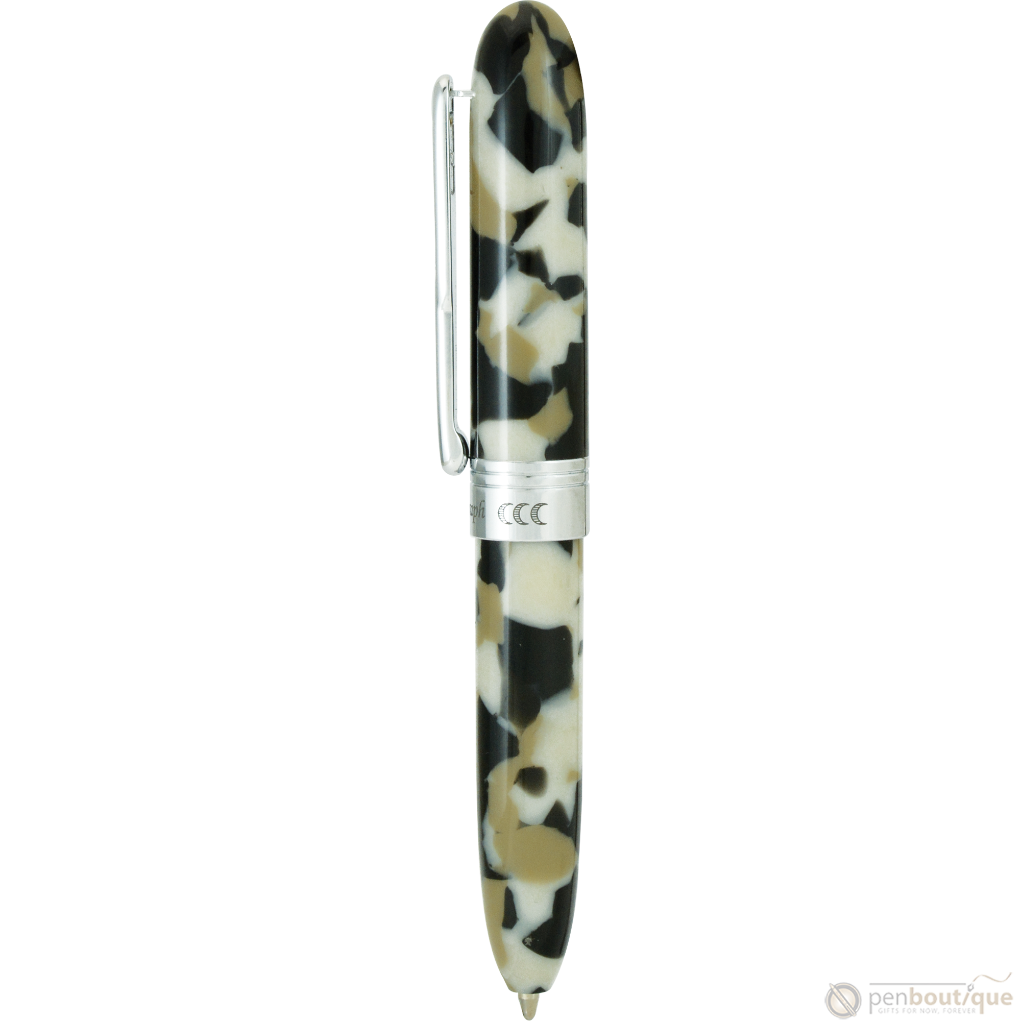 Conklin Minigraph Ballpoint Pen - White Satin - Pen Boutique Ltd